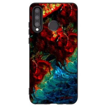Picasee Μαύρη θήκη σιλικόνης για Huawei P30 Lite - Universe