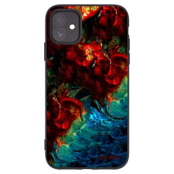 Picasee Μαύρη θήκη σιλικόνης για Apple iPhone 11 - Universe