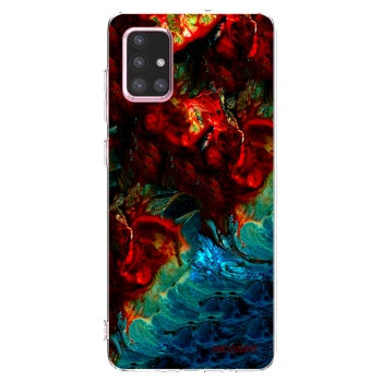 Picasee διαφανής θήκη σιλικόνης Samsung Galaxy A71 A715F - Universe