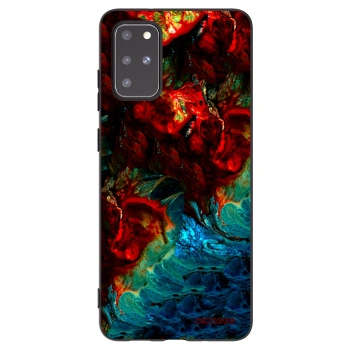 Picasee Μαύρη θήκη σιλικόνης για Samsung Galaxy S20+ G985F - Universe