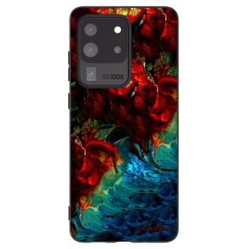 Picasee Μαύρη θήκη σιλικόνης για Samsung Galaxy S20 Ultra 5G G988F - Universe