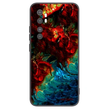 Picasee Μαύρη θήκη σιλικόνης για Xiaomi Mi Note 10 Lite - Universe