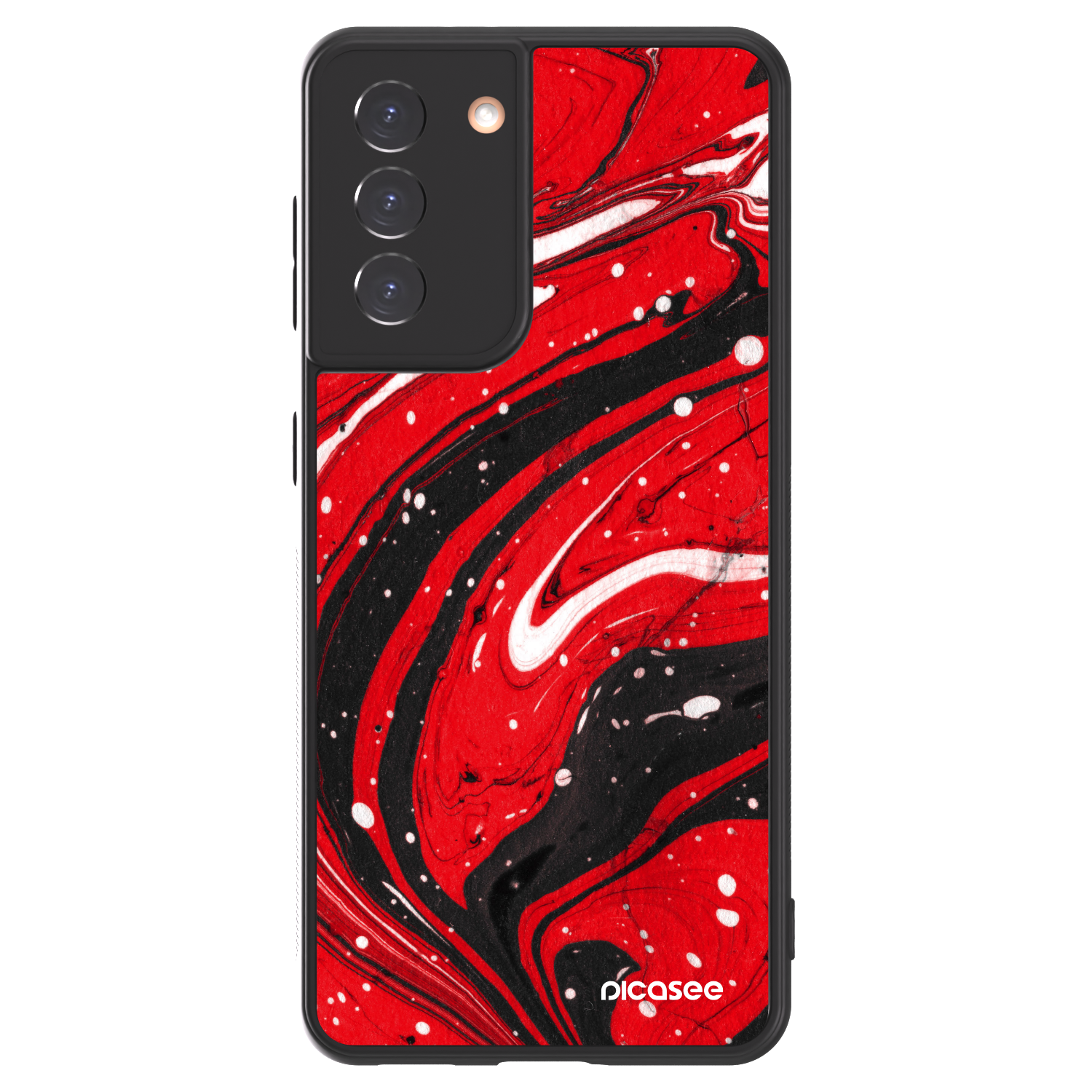 Picasee ULTIMATE CASE για Samsung Galaxy S21 5G G991B - Red black