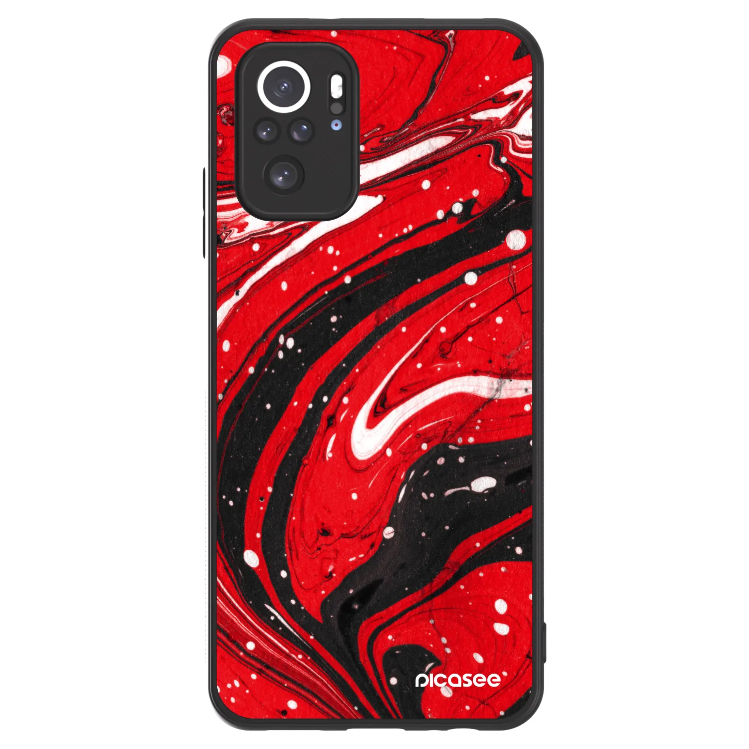 Picasee ULTIMATE CASE για Xiaomi Redmi Note 10 - Red black
