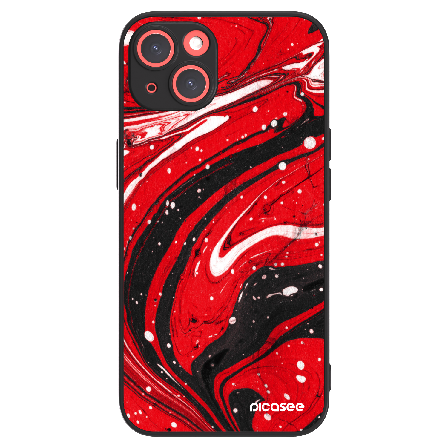 Picasee ULTIMATE CASE για Apple iPhone 13 - Red black