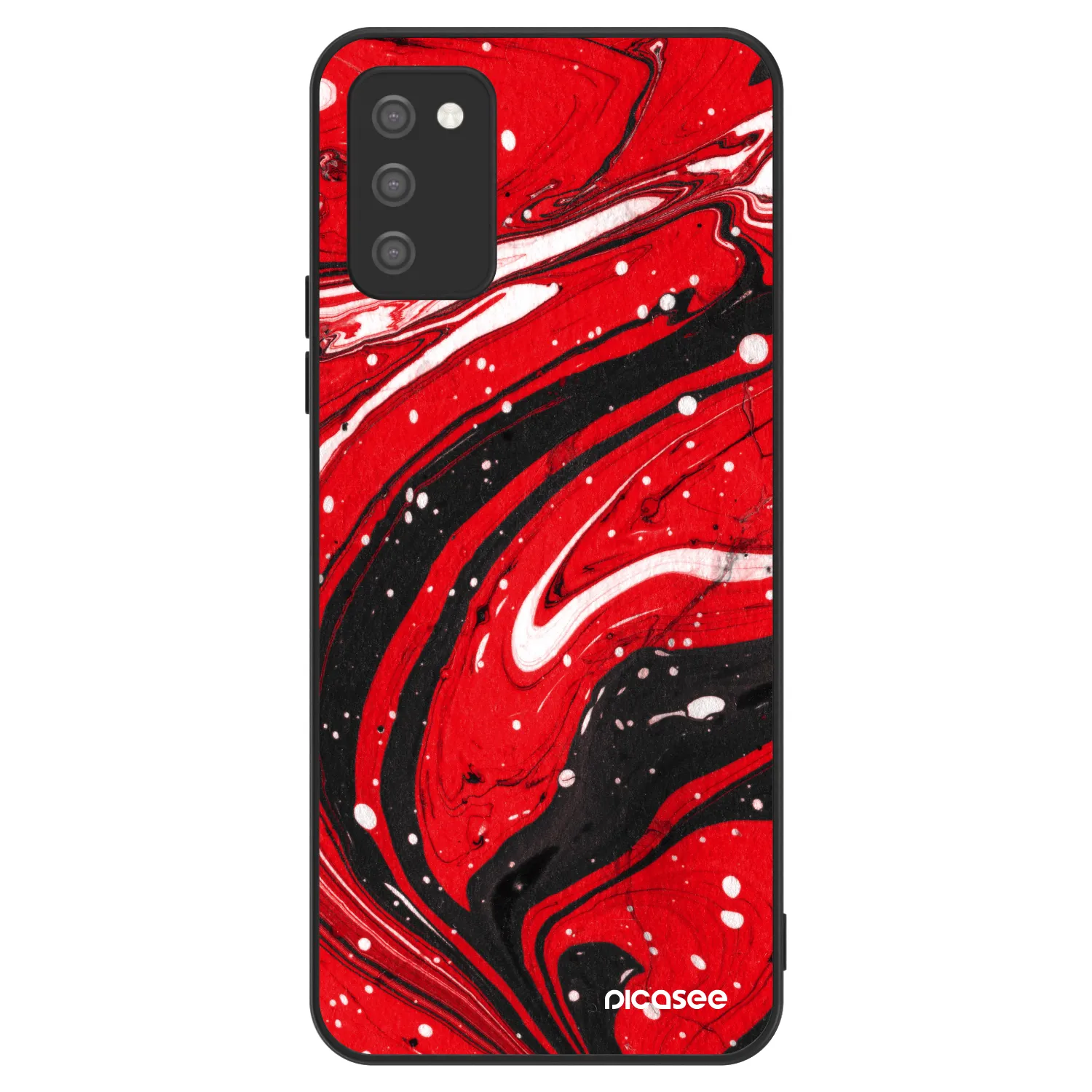 Picasee ULTIMATE CASE για Samsung Galaxy A02s A025G - Red black