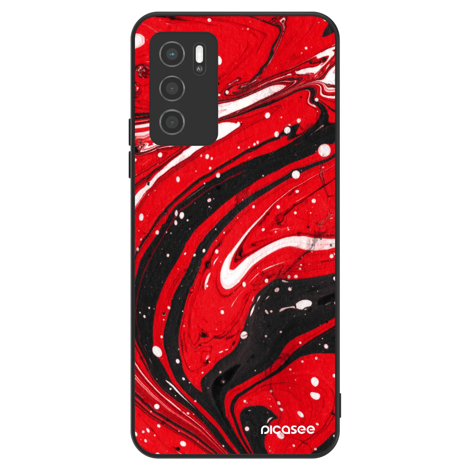 Picasee ULTIMATE CASE για OPPO A16 - Red black