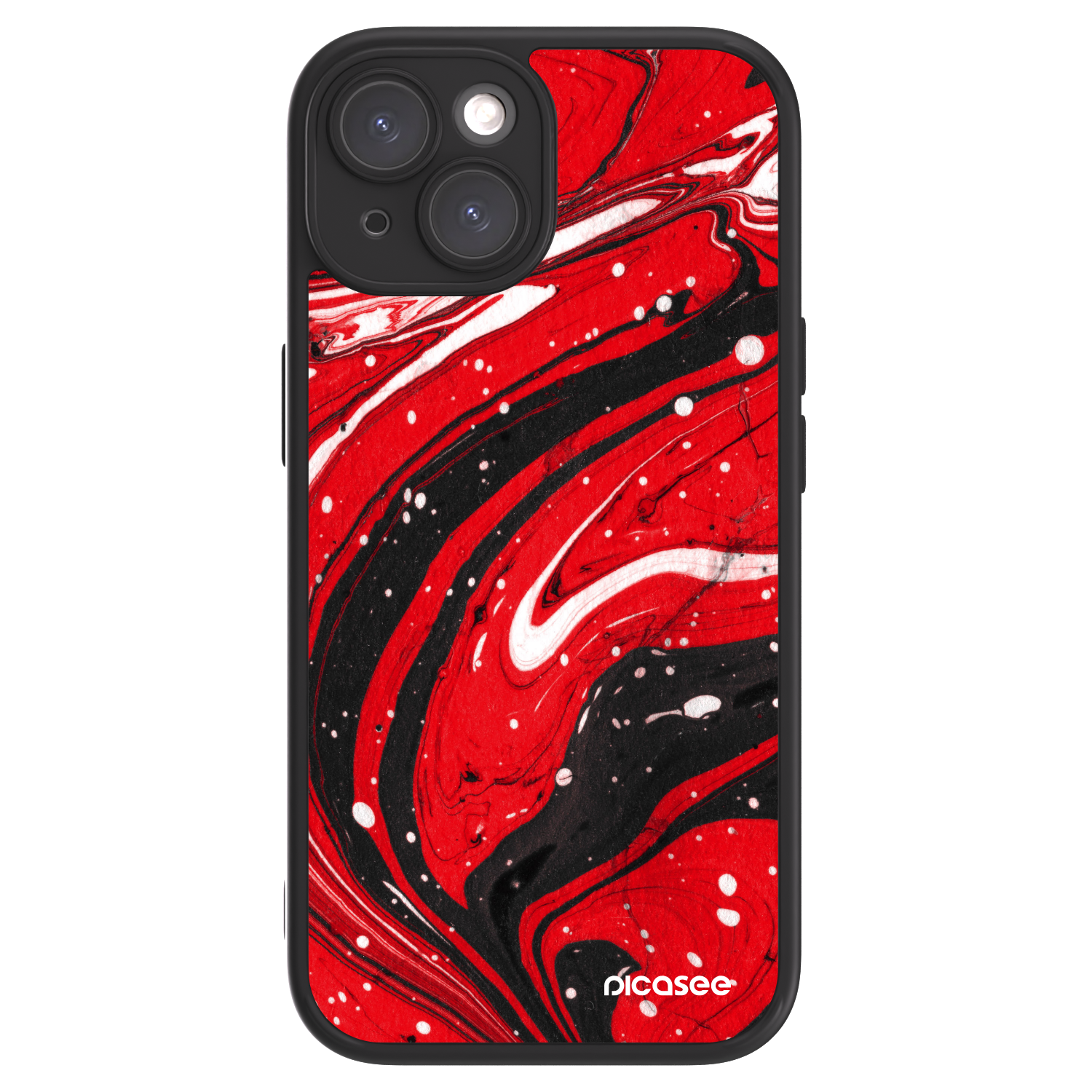 Picasee ULTIMATE CASE για Apple iPhone 15 - Red black