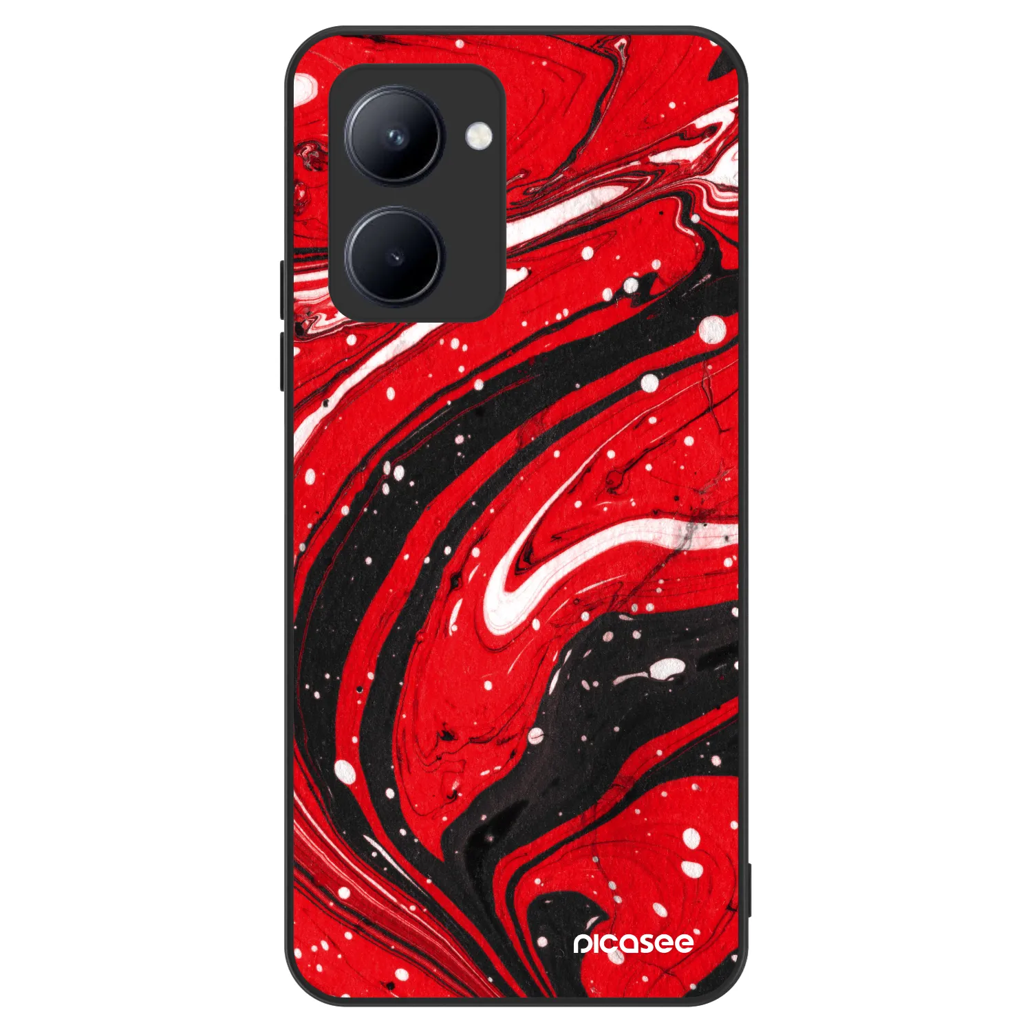Picasee ULTIMATE CASE για Realme C33 (2023) - Red black