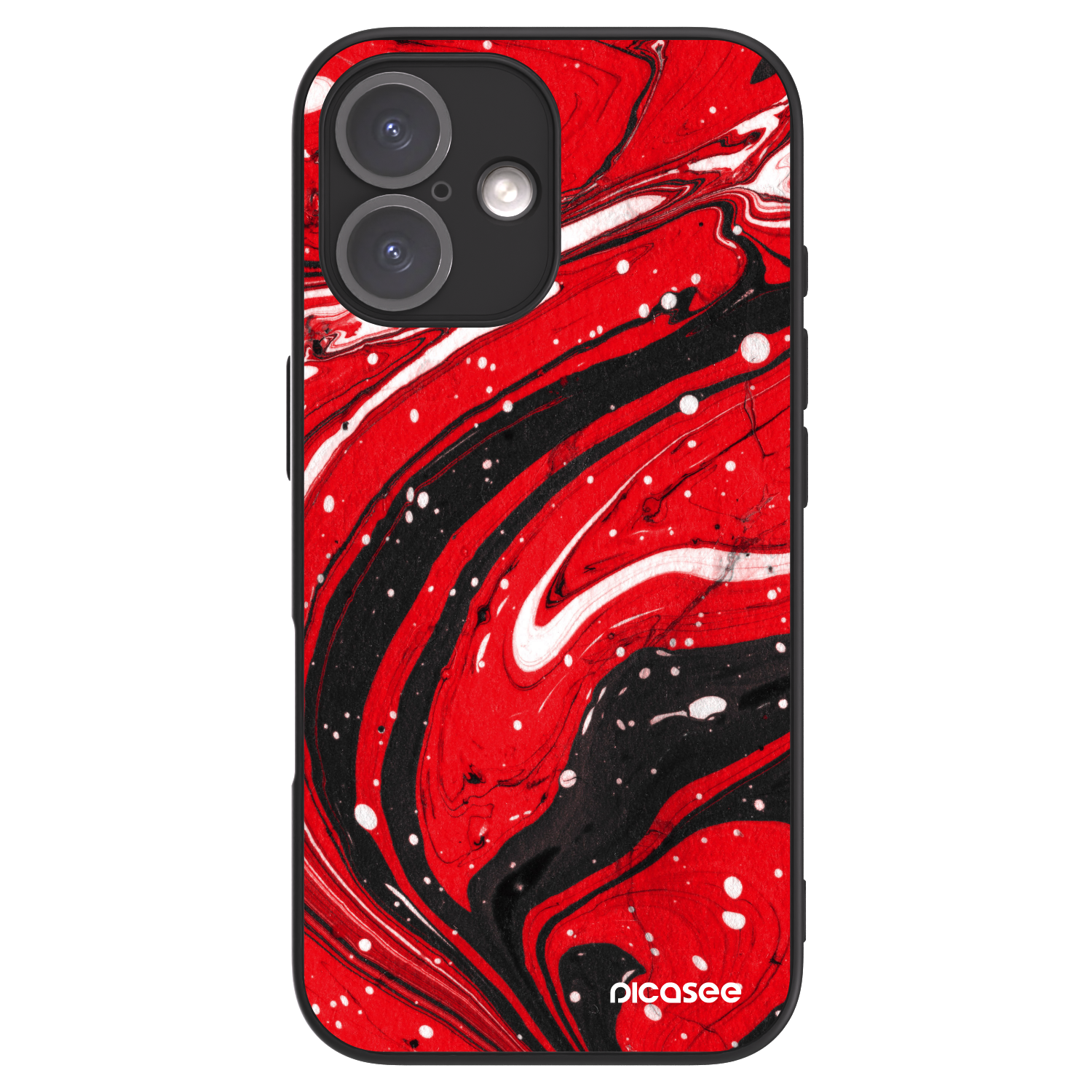 Picasee ULTIMATE CASE για Apple iPhone 16 - Red black
