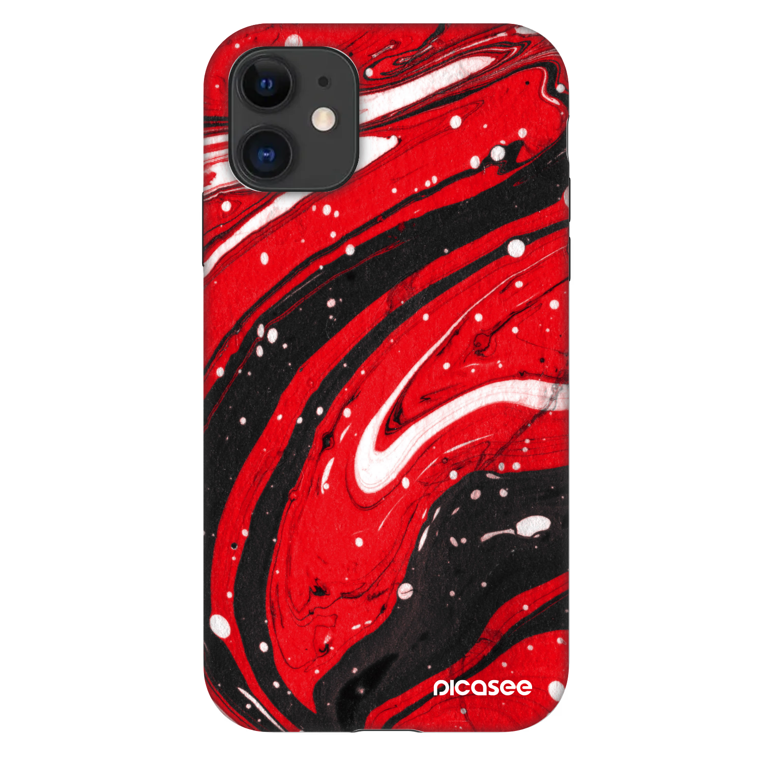 Picasee Fashion Case για Apple iPhone 11 - Red black