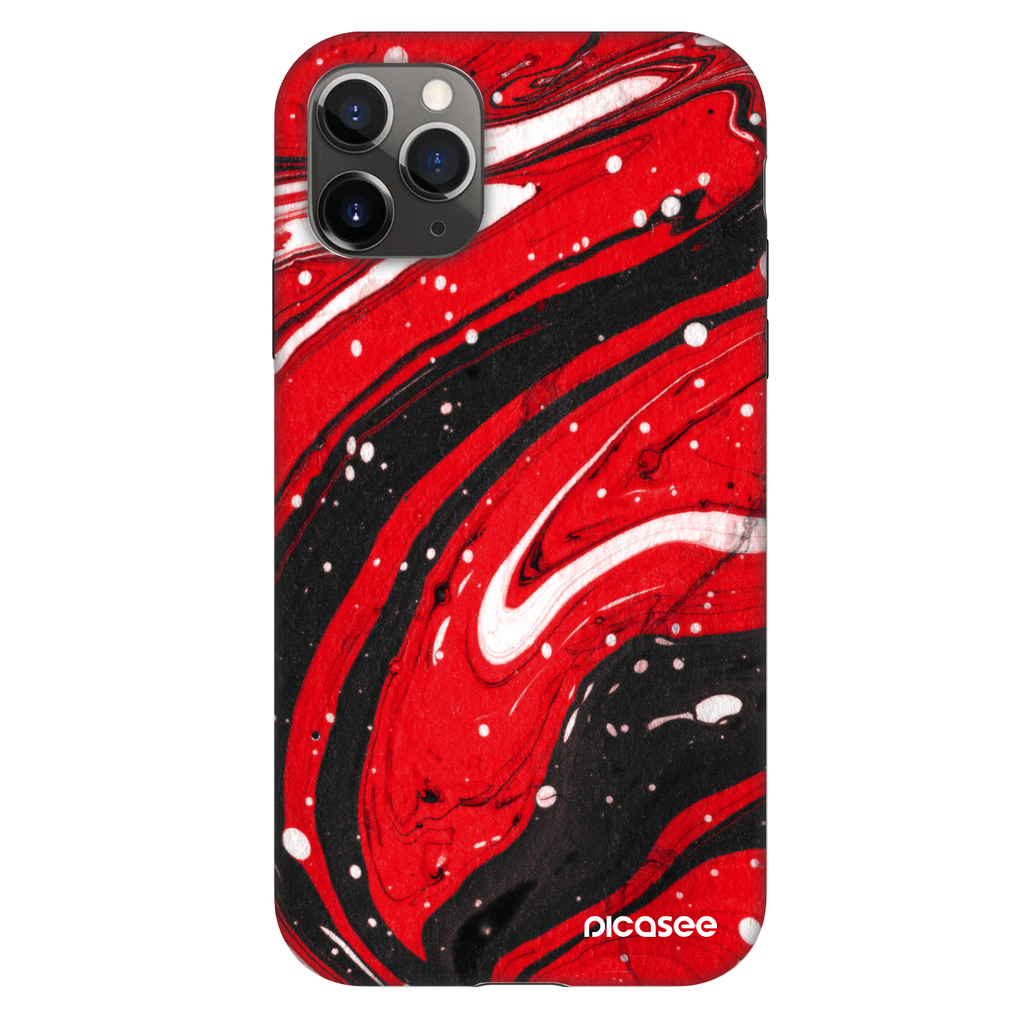 Picasee Fashion Case για Apple iPhone 11 Pro - Red black
