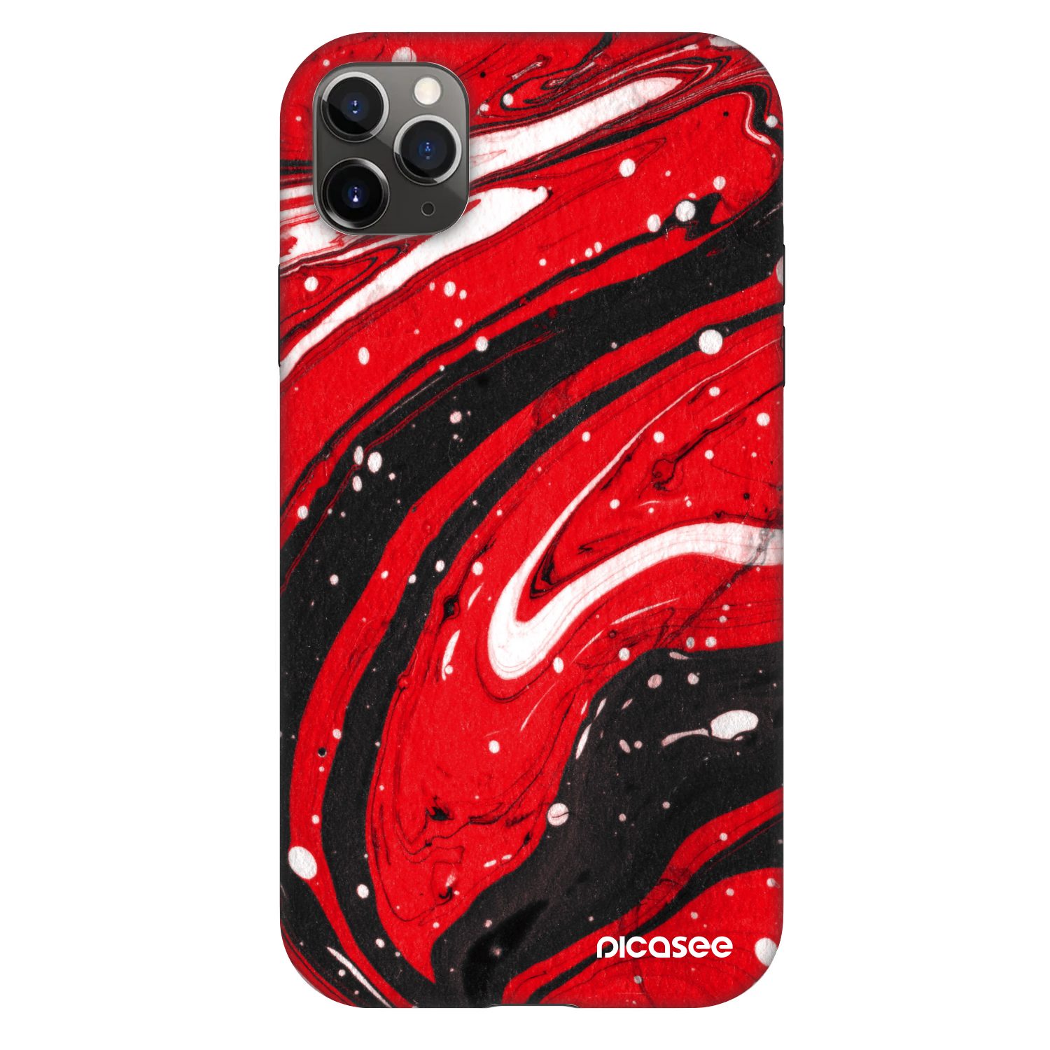 Picasee Fashion Case για Apple iPhone 11 Pro Max - Red black