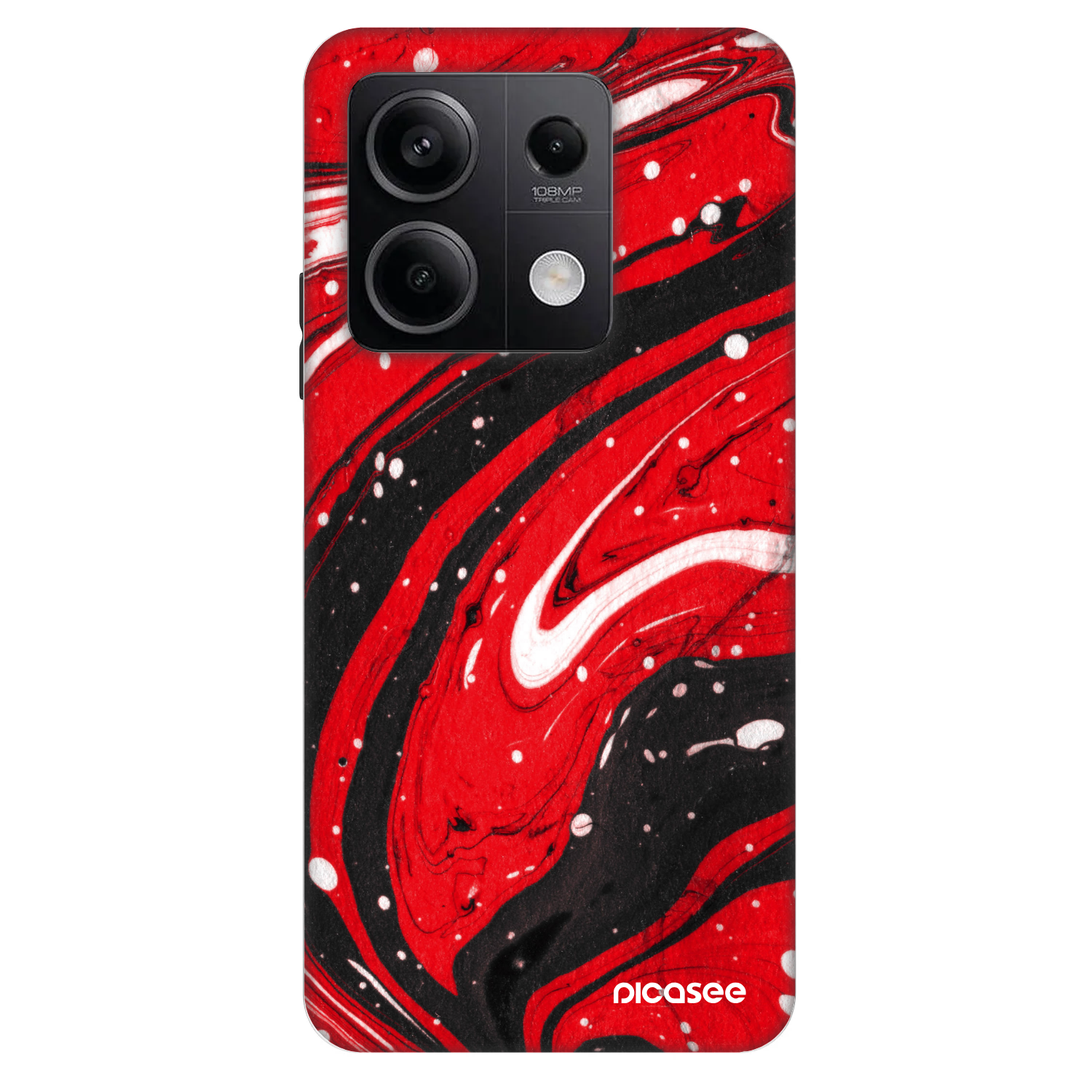 Picasee Fashion Case για Xiaomi Redmi Note 13 5G - Red black