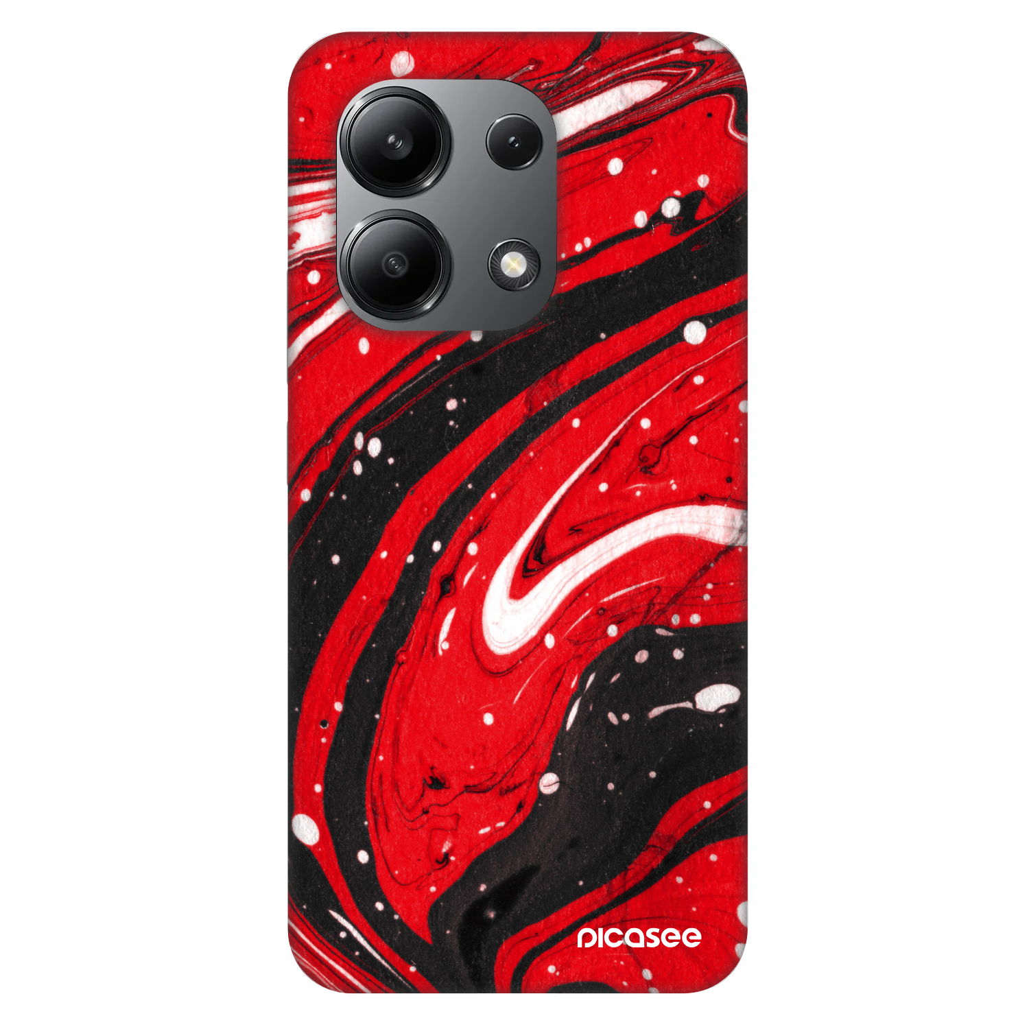 Picasee Fashion Case για Xiaomi Redmi Note 13 4G - Red black