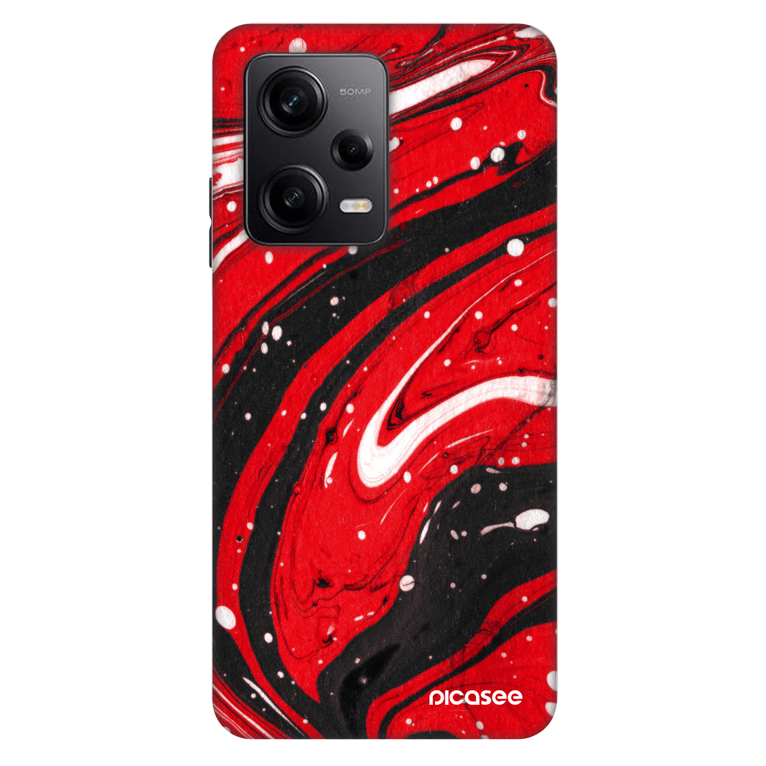 Picasee Fashion Case για Xiaomi Redmi Note 12 Pro+ 5G - Red black