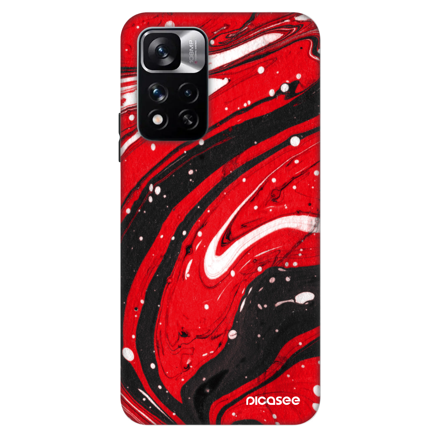 Picasee Fashion Case για Xiaomi Redmi Note 11 Pro - Red black