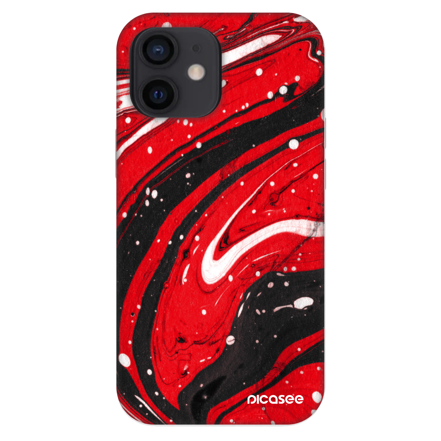 Picasee Fashion Case για Apple iPhone 12 mini - Red black