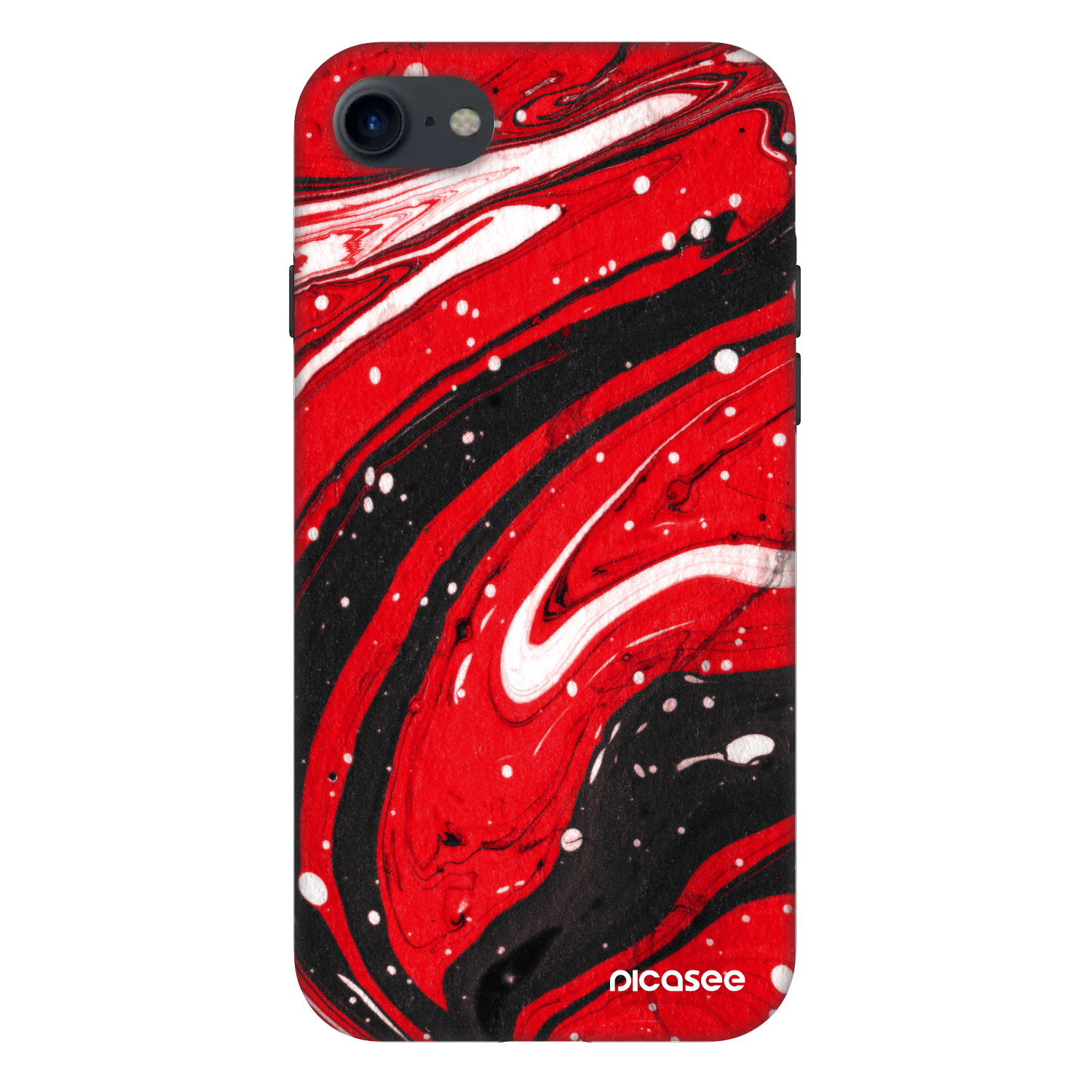Picasee Fashion Case για Apple iPhone SE 2022 - Red black