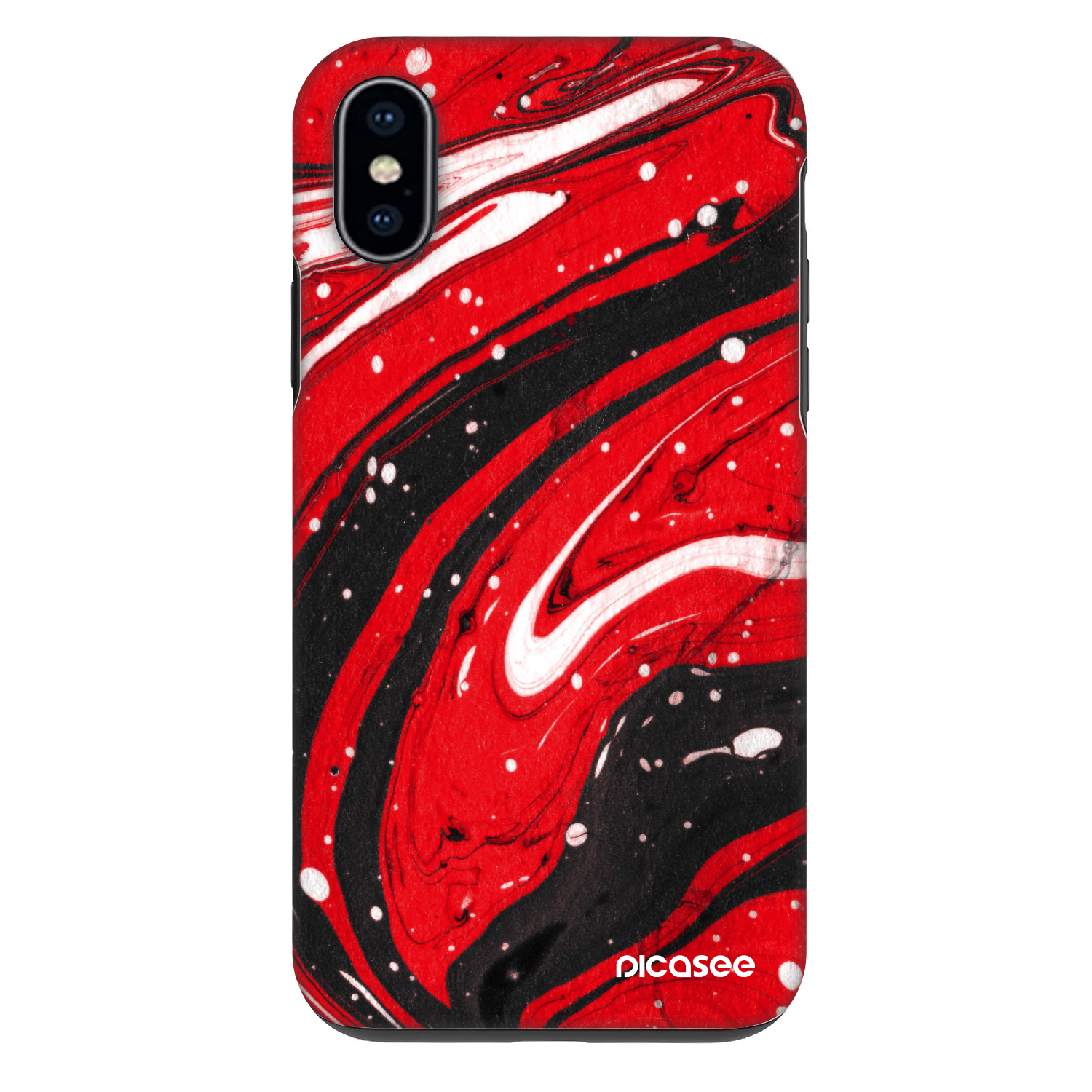 Picasee Fashion Case για Apple iPhone X/XS - Red black