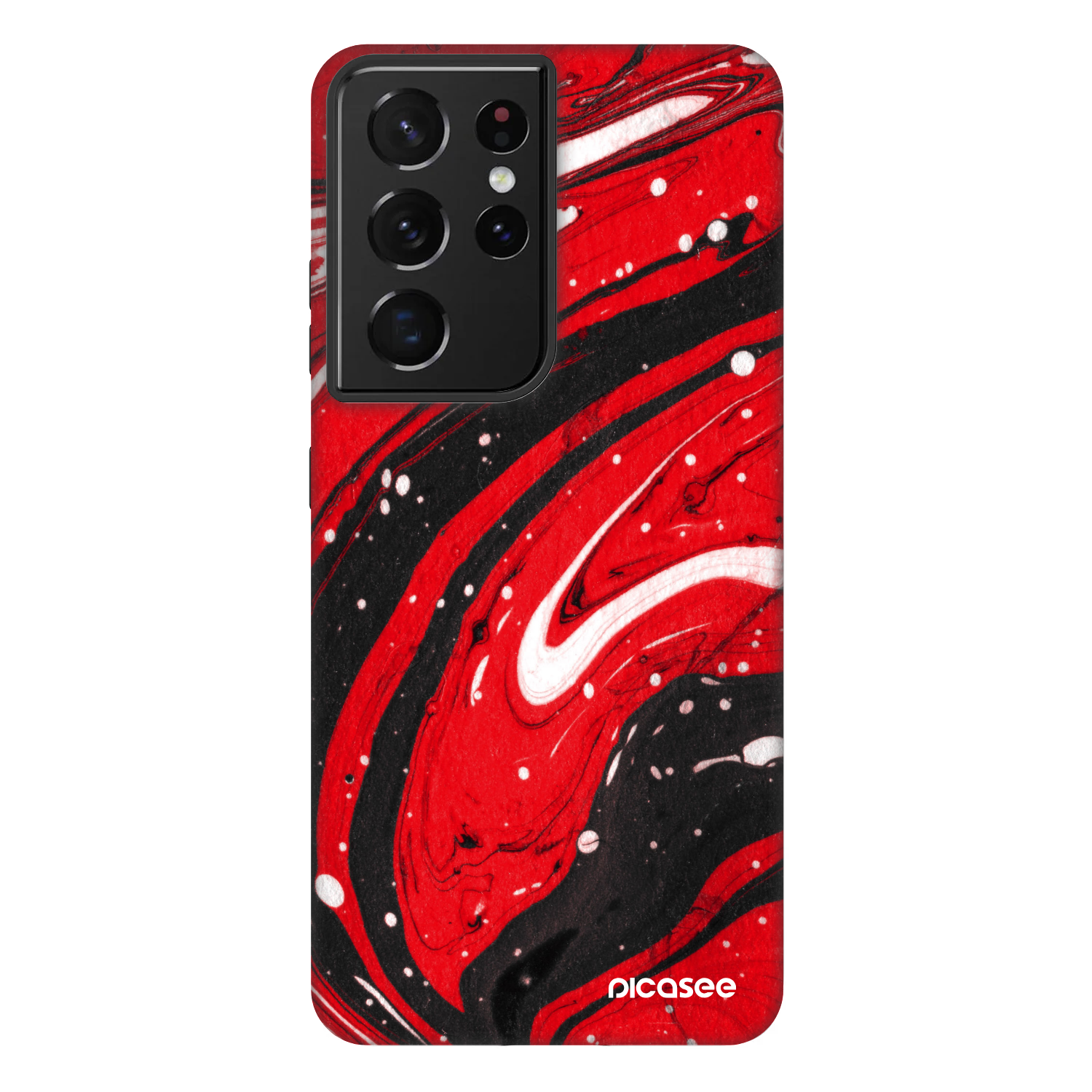 Picasee Fashion Case για Samsung Galaxy S21 Ultra 5G G998B - Red black