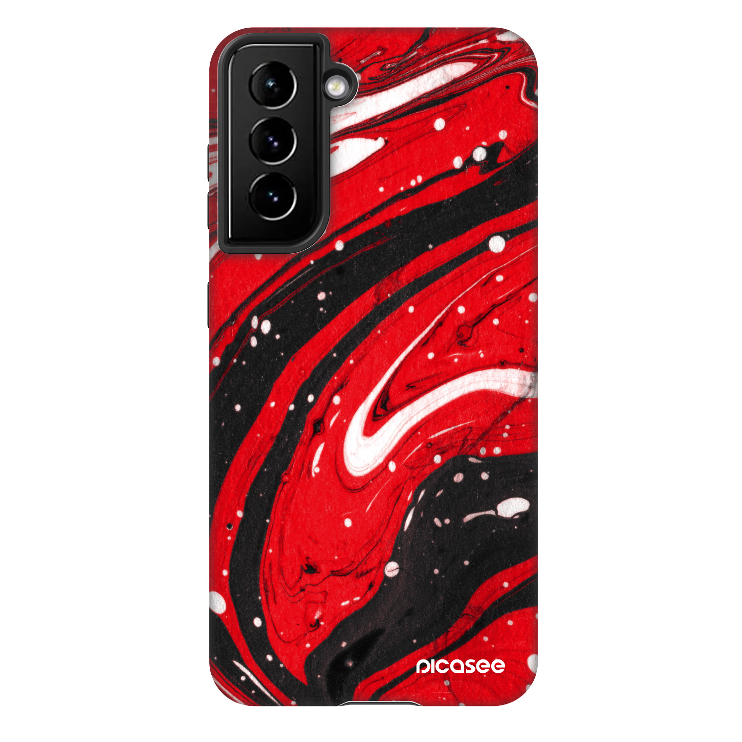 Picasee Fashion Case για Samsung Galaxy S21 5G G991B - Red black