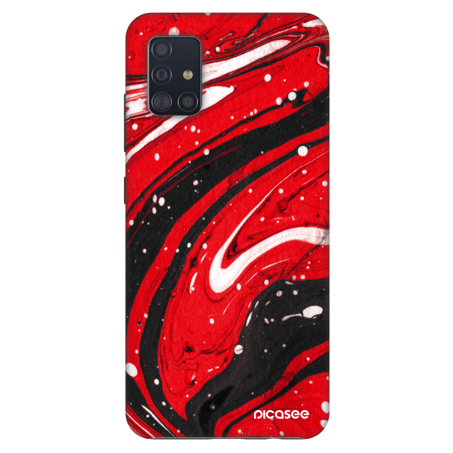 Picasee Fashion Case για Samsung Galaxy A51 A515F - Red black
