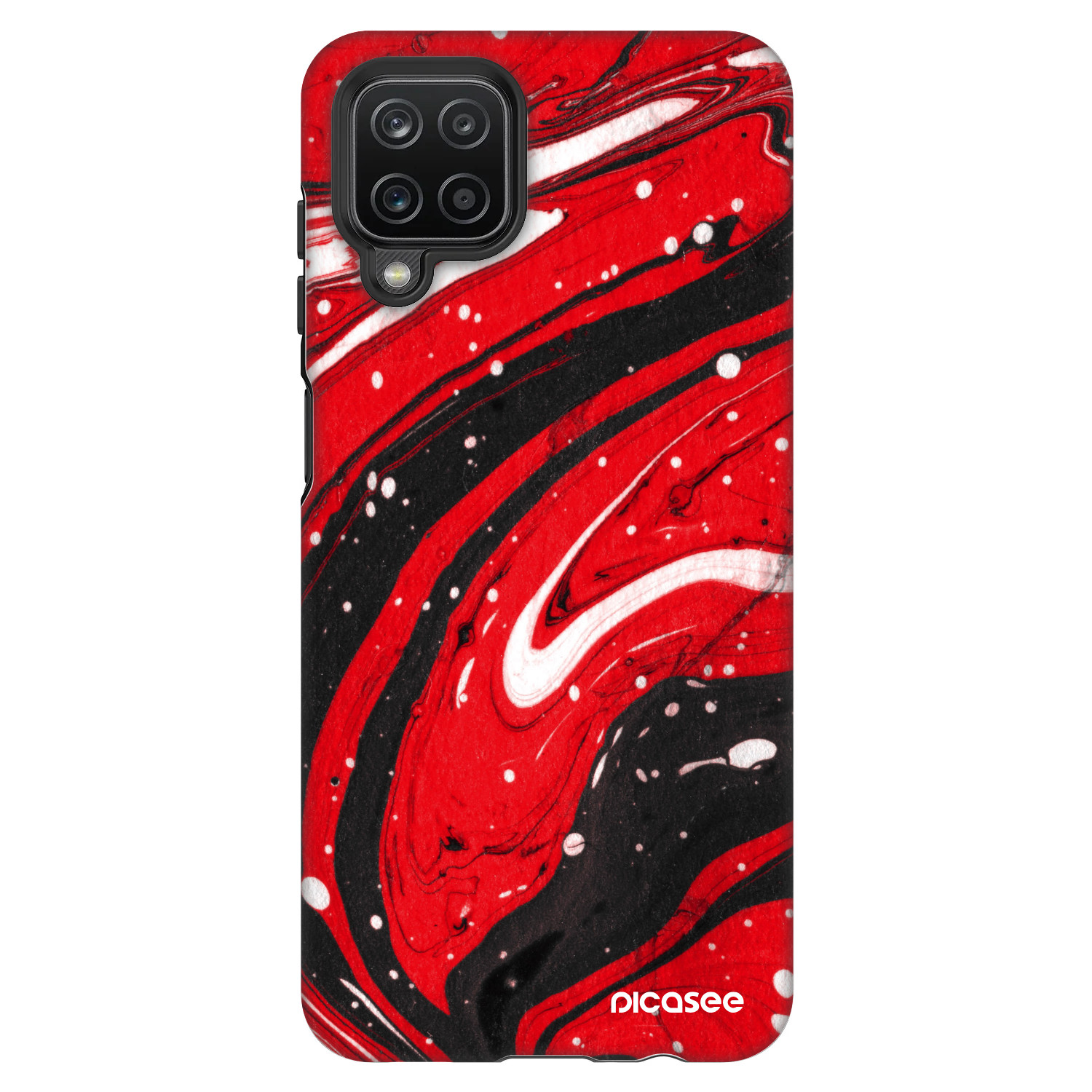 Picasee Fashion Case για Samsung Galaxy A12 A125F - Red black
