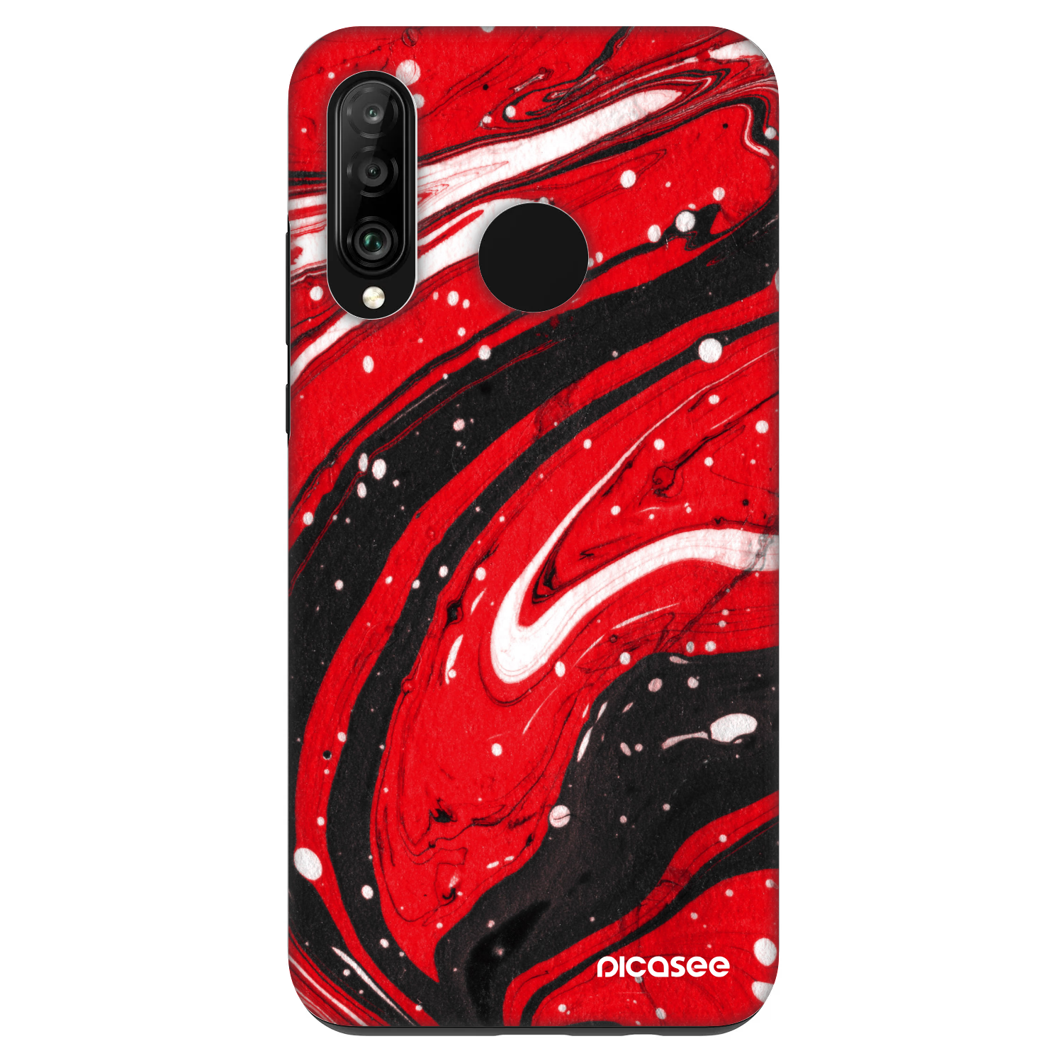 Picasee Fashion Case για Huawei P30 Lite - Red black