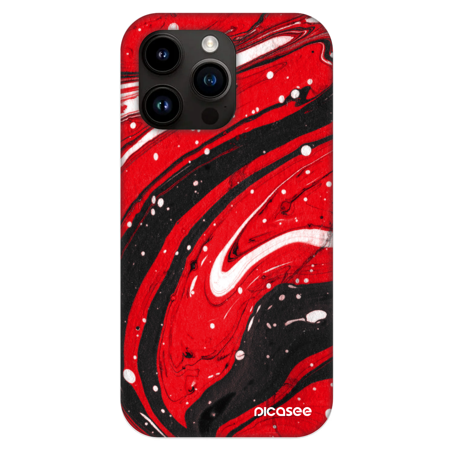Picasee Fashion Case MagSafe για Apple iPhone 13 Pro - Red black