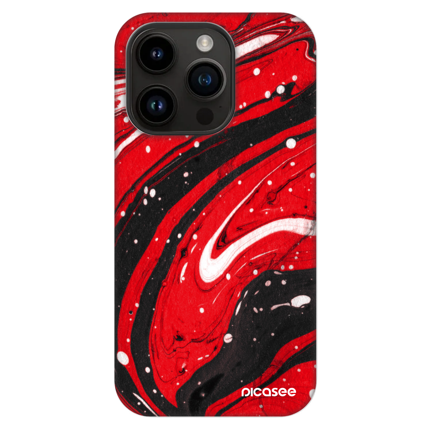 Picasee Fashion Case MagSafe για Apple iPhone 14 Pro - Red black