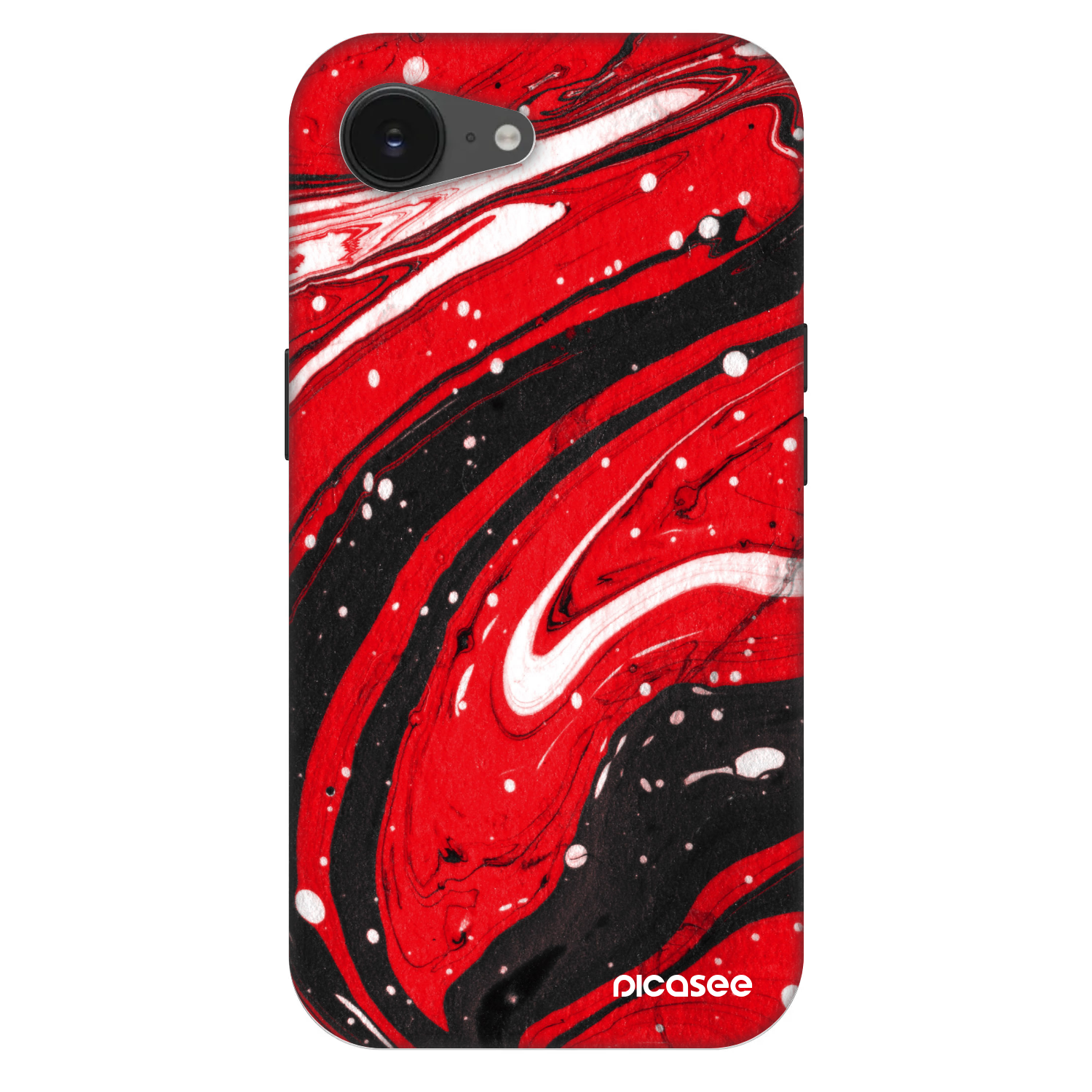 Picasee Fashion Case MagSafe για Apple iPhone 16e - Red black