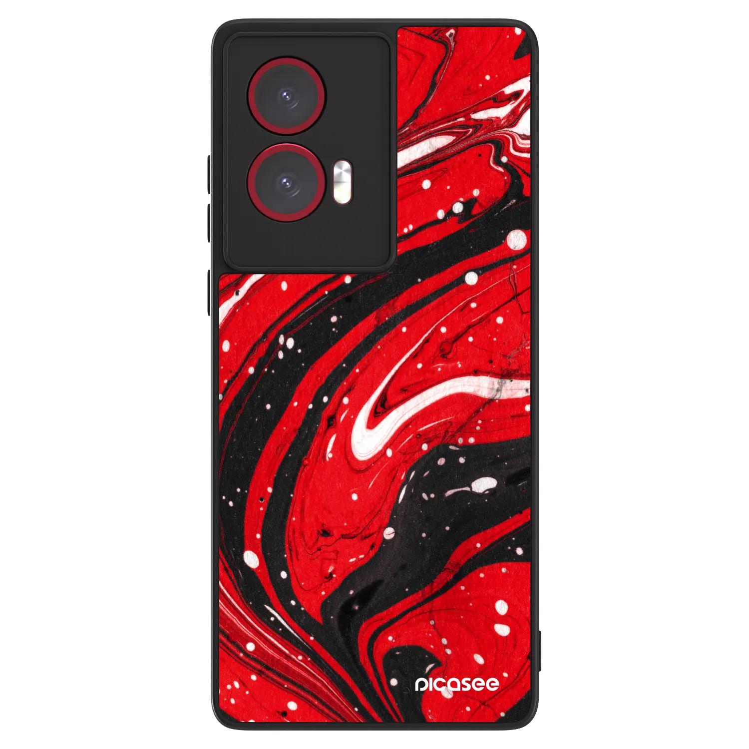 Picasee ULTIMATE CASE για Motorola Edge 50 Fusion - Red black