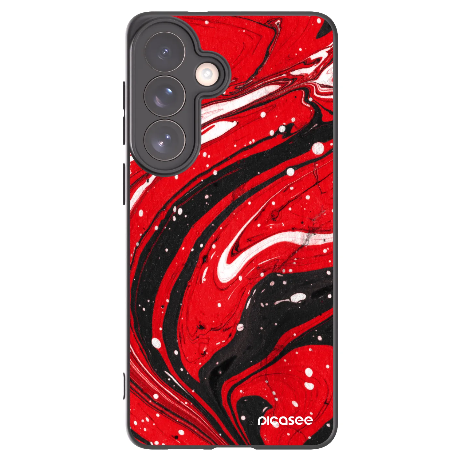 Picasee Μαύρη θήκη σιλικόνης για Samsung Galaxy S26+ - Red black
