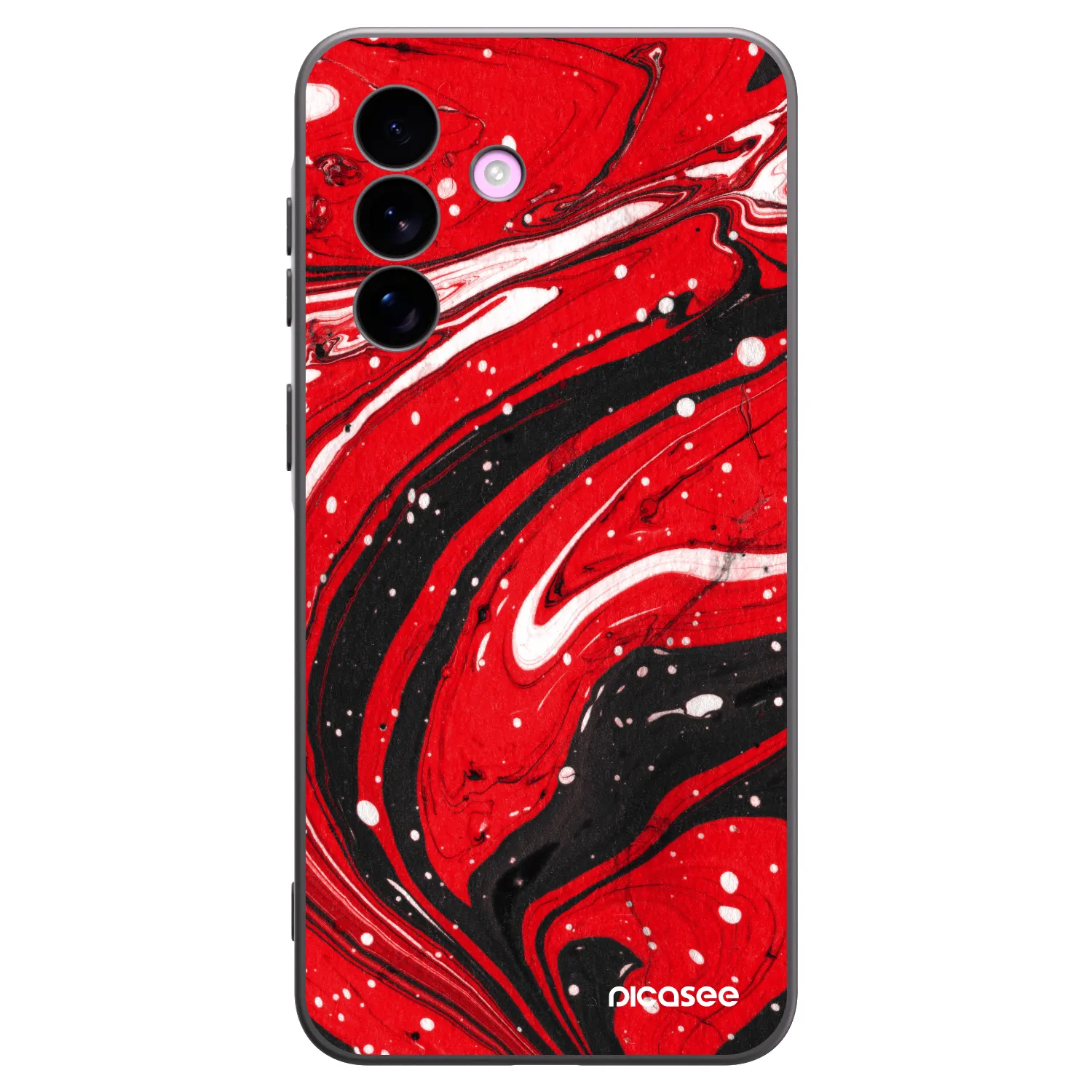 Picasee Μαύρη θήκη σιλικόνης για Samsung Galaxy A57 5G - Red black