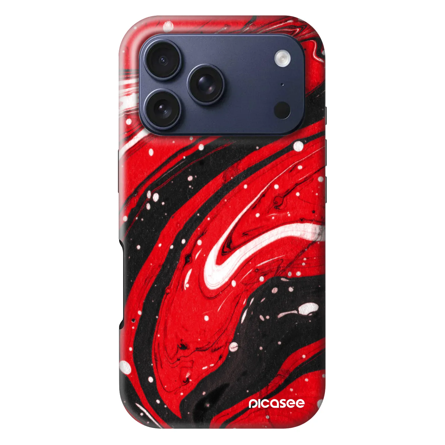 Picasee Fashion Case MagSafe για Apple iPhone 18 Pro - Red black