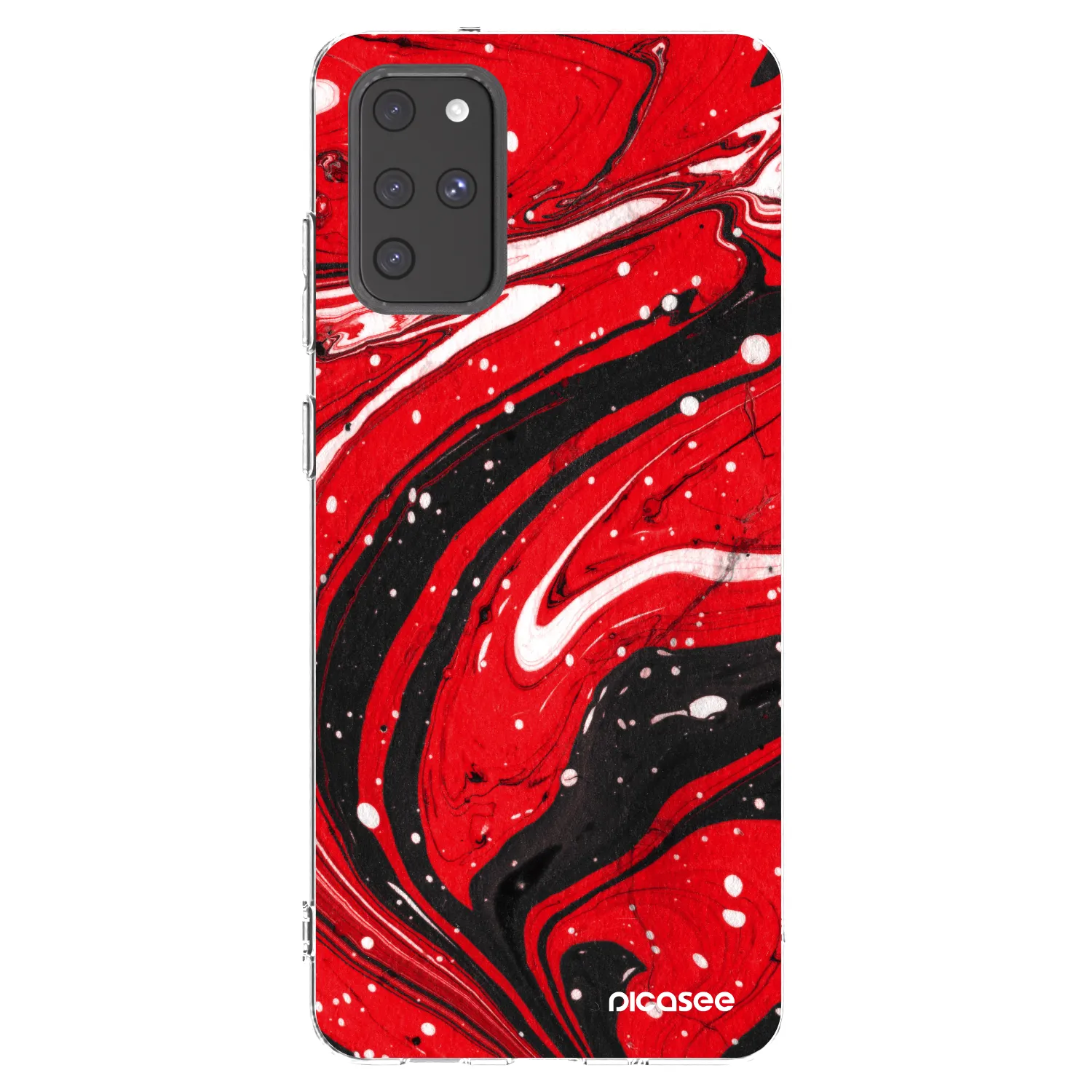 Picasee διαφανής θήκη σιλικόνης Samsung Galaxy S20+ G985F - Red black