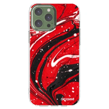 Picasee διαφανής θήκη σιλικόνης Apple iPhone 13 Pro Max - Red black