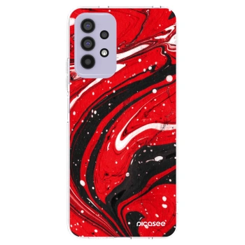 Picasee διαφανής θήκη σιλικόνης Samsung Galaxy A32 4G SM-A325F - Red black