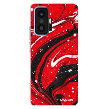 Picasee διαφανής θήκη σιλικόνης Xiaomi 11T Pro - Red black
