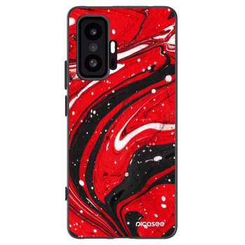 Picasee Μαύρη θήκη σιλικόνης για Xiaomi 11T Pro - Red black