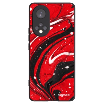 Picasee Μαύρη θήκη σιλικόνης για Huawei Nova 9 - Red black