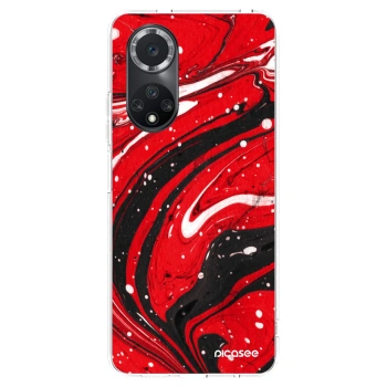 Picasee διαφανής θήκη σιλικόνης Huawei Nova 9 SE - Red black