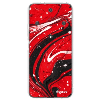 Picasee διαφανής θήκη σιλικόνης Honor Magic5 Lite 5G - Red black