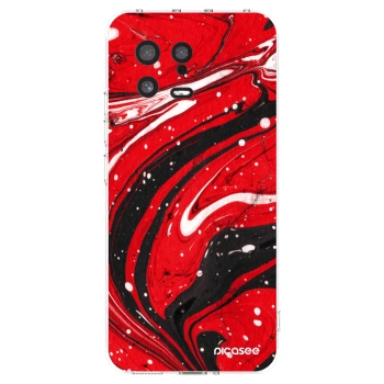 Picasee διαφανής θήκη σιλικόνης Xiaomi 13 - Red black