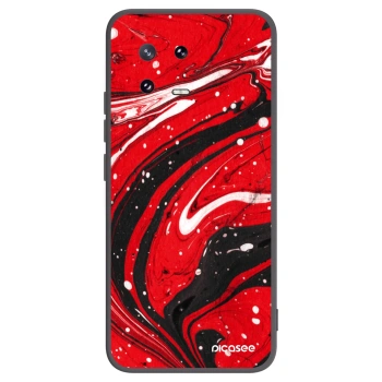 Picasee Μαύρη θήκη σιλικόνης για Xiaomi 13 Pro - Red black