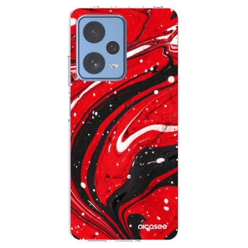 Picasee διαφανής θήκη σιλικόνης Xiaomi Redmi Note 12 Pro 5G - Red black