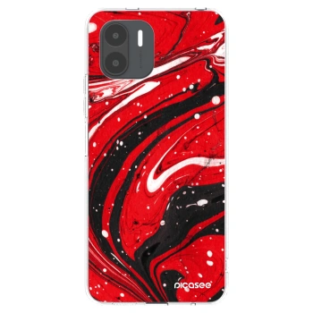 Picasee διαφανής θήκη σιλικόνης Xiaomi Redmi A2 - Red black