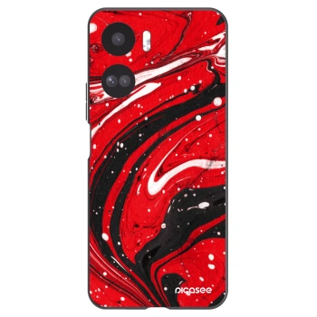 Picasee Μαύρη θήκη σιλικόνης για Honor 90 Lite 5G - Red black