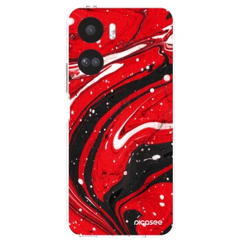 Picasee διαφανής θήκη σιλικόνης Honor 90 Lite 5G - Red black